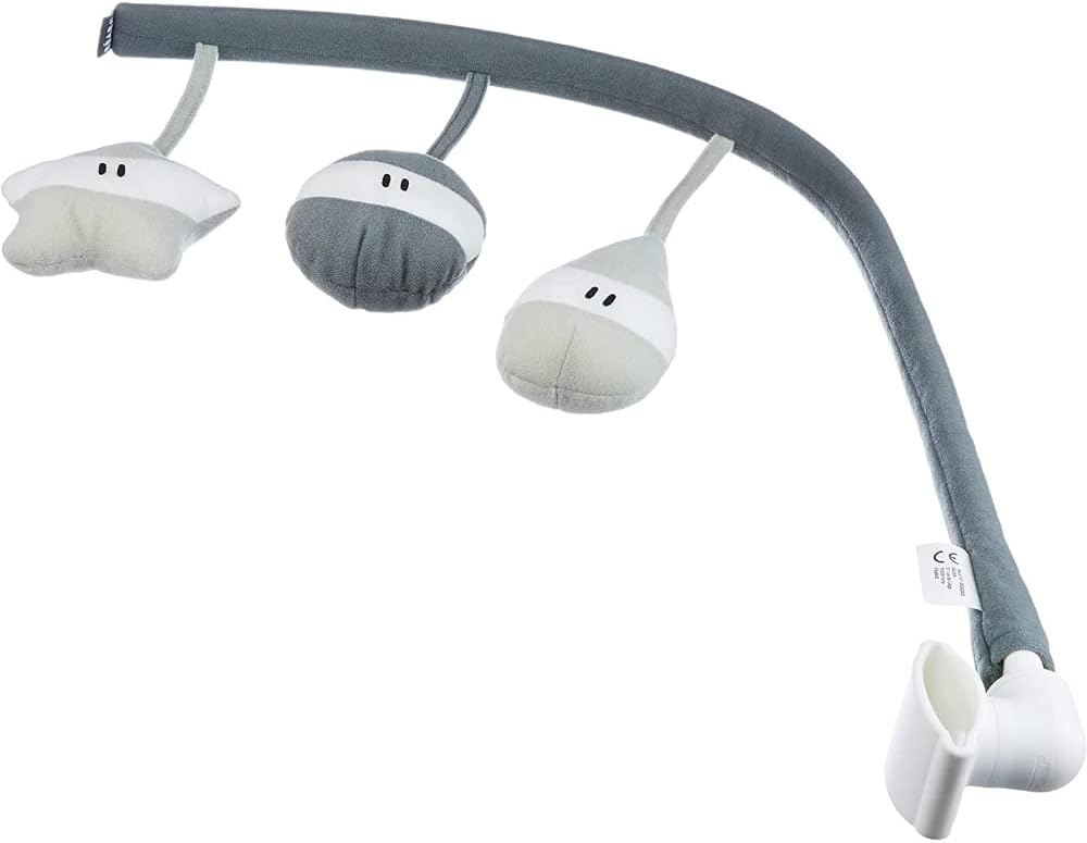 Béaba, Transat Up & Down IV, Transat Réglable en Hauteur, Unisexe pour Bébé et Enfants, 3 Positions d'Inclinaison, Harnais Sécurité 5 Points, Réducteur de Naissance, Gris minéral et miel