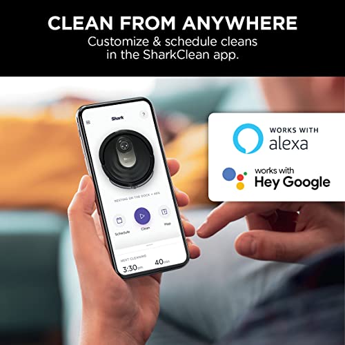Shark AI Robot Vacuum & Mop, with Home Mapping, Perfect for Pets, Wifi, Works with Alexa, Black/Gold (AV2001WD)