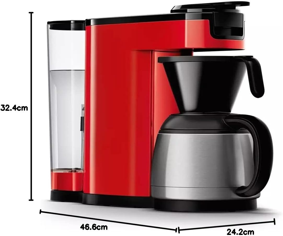 Philips Senseo Switch Pad- und Filterkaffeemaschine, 2-in-1-Brühtechnologie, 1-Liter-Wasserbehlter, 7 Tassen in einem Durchgang, Klavierlackschwarz (HD6592/64)
