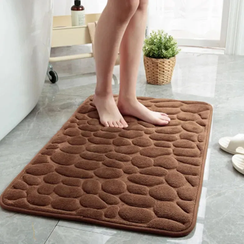 Tapis De Bain Galets À Mémoire De Forme