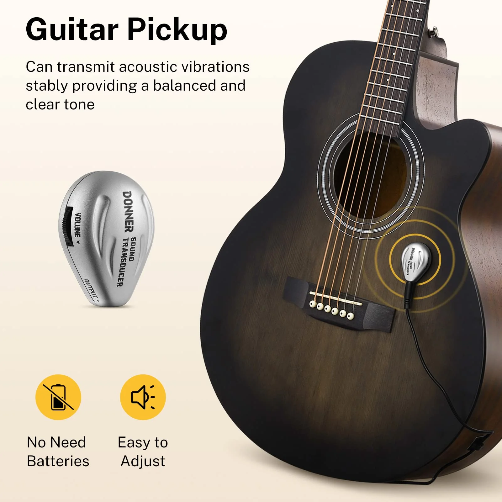 Donner 40 Inch Acoustic Guitar for Beginner