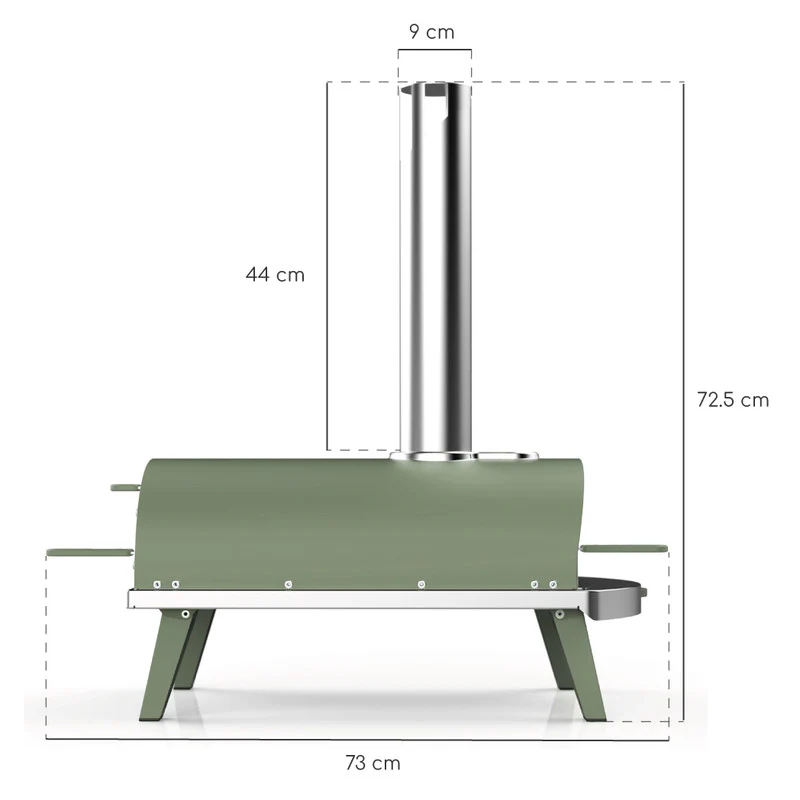 Four à Pizza PIANA à pellets Eucalyptus Ziipa