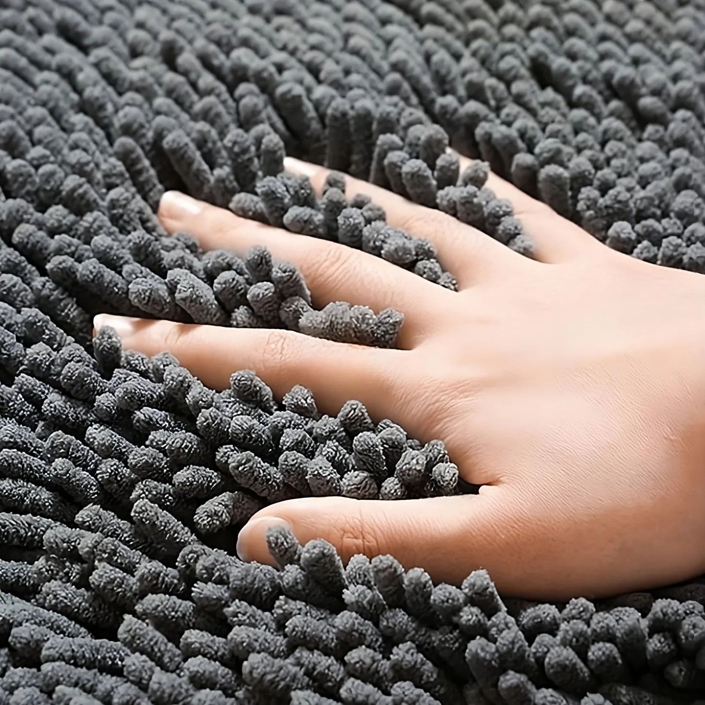 Tapis De Bain Poils Longs