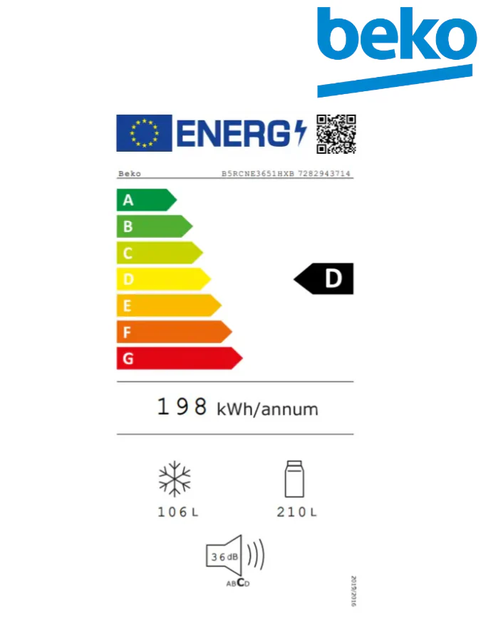 Beko B5RCNE3651HXB