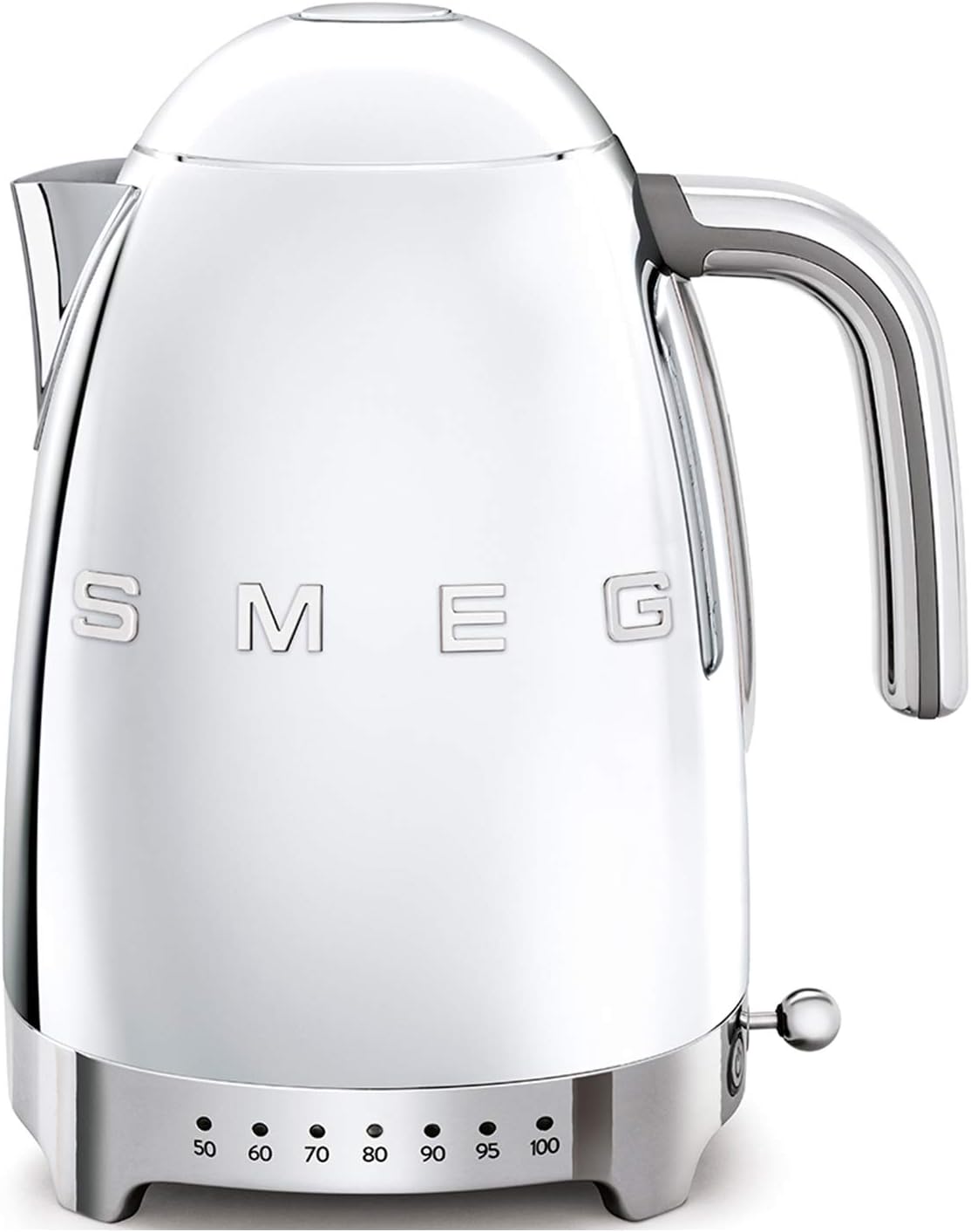 Smeg, Bouilloire à Température Variable KLF04BLEU 1,7 L, Plusieurs Température, Filtre Anticalcaire Lavable, Arrêt Automatique de Sécurité, Indicateur de Niveau d'Eau, Range Câble, 2400W, Noir