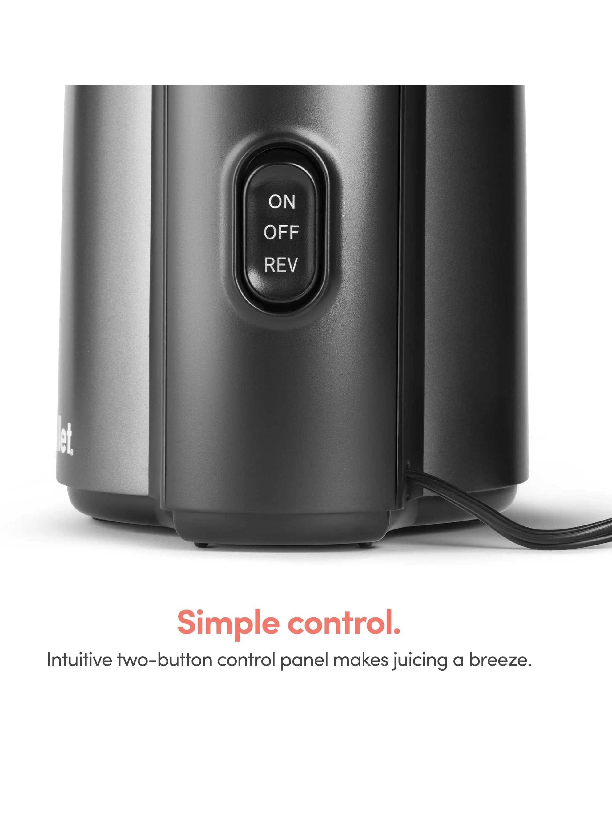 nutribullet Slow Juicer, Slow Masticating Juicer Machine, Easy to Clean, Quiet Motor & Reverse Function, BPA-Free, Cold Press Juicer with Brush, 150 Watts, Charcoal Black, NBJ50300, 24-oz