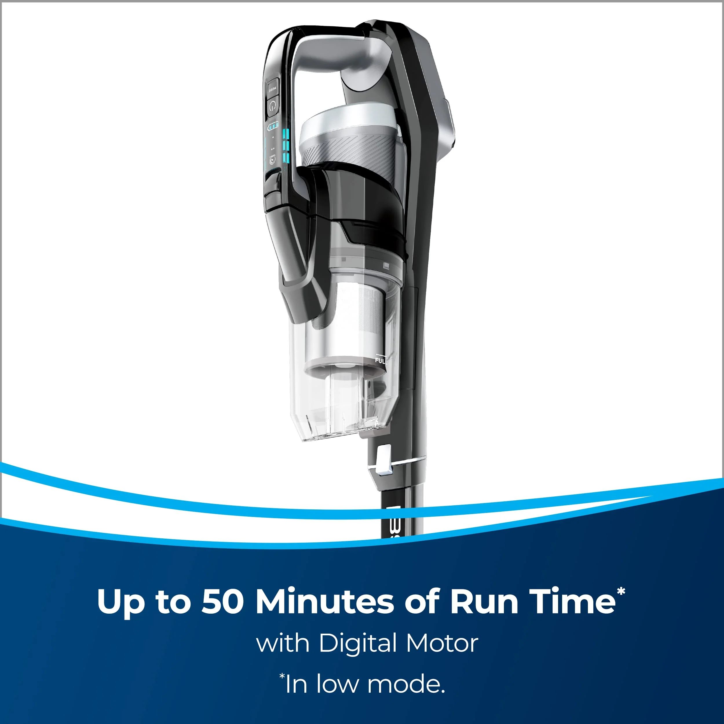 BISSELL ICONPet Turbo Vacuum with Powerful Turbo Boost Suction, Tangle Free Brush Roll, & Parking Break, LED Crevice + Dusting Brush Tool, LED Motorized TurboBrush Tool, Plus a Wall Mount