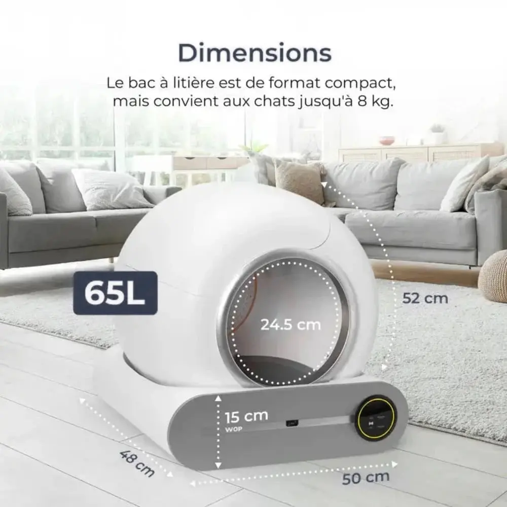 Litière autonettoyante - Pratique et sans odeur