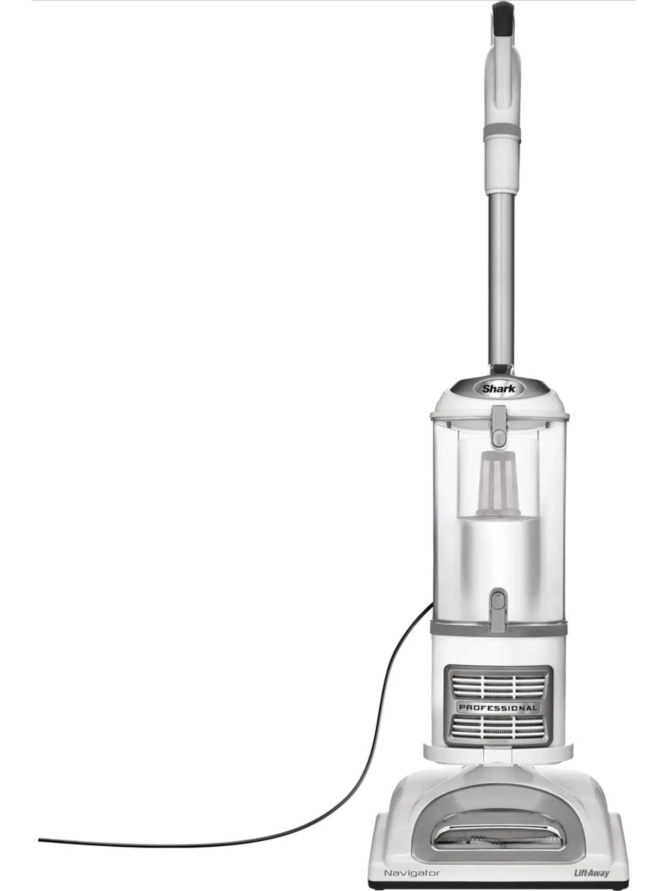 Shark NV356E Navigator Lift-Away Professional Upright Vacuum with Swivel Steering, HEPA Filter, XL Dust Cup, Pet Power, Dusting Brush, and Crevice Tool, Perfect for Pet Hair, White/gray