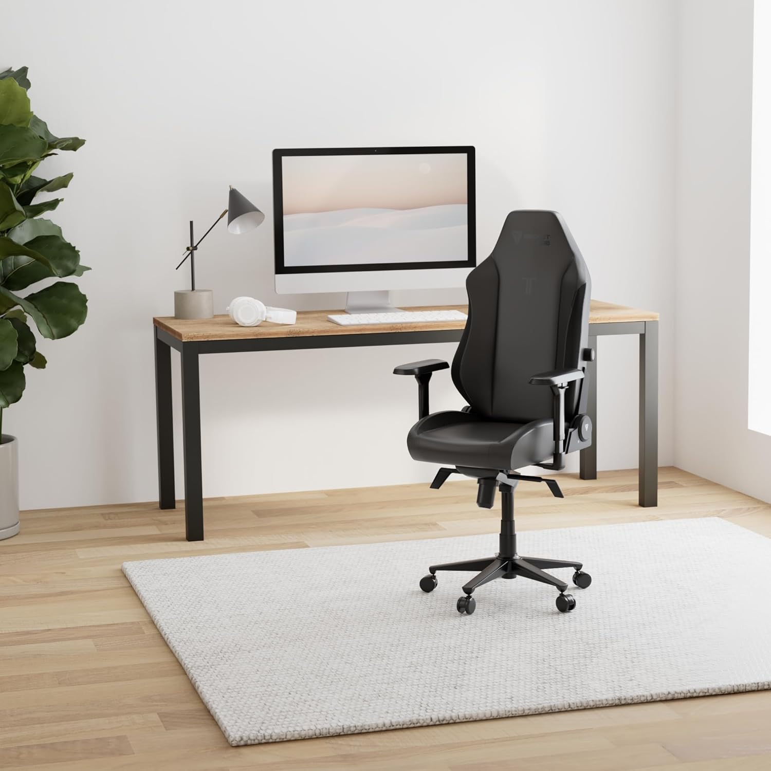 Secretlab Chaise Gaming Titan Evo Black - Ergonomique, Confortable et Inclinable avec Accoudoirs 4D, Appui-Tête Magnétique et Support Lombaire Intégré à 4 Directions - Noir - Similicuir