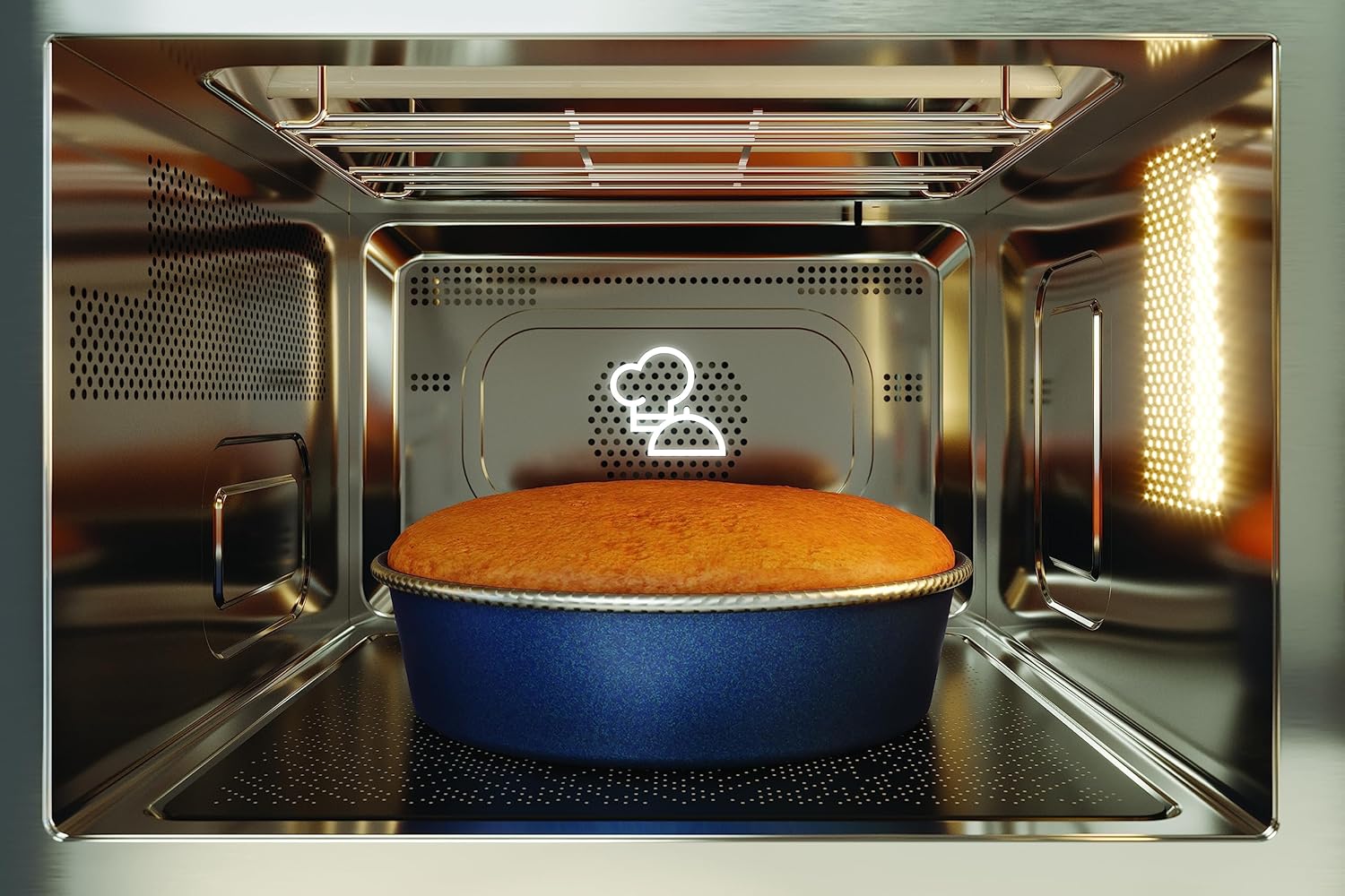 Bauknecht MF 255 B - Micro-ondes extra espace - Sans plateau tournant - My Menu - Programmes spéciaux - Cuisson à vapeur avec récipient de cuisson à la vapeur - Air chaud - Barbecue à quartz -