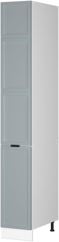 Vicco Meuble pour Four Fame-Line, Blanc Haute Brillance/Blanc, 60 cm avec étagères Ouvertes