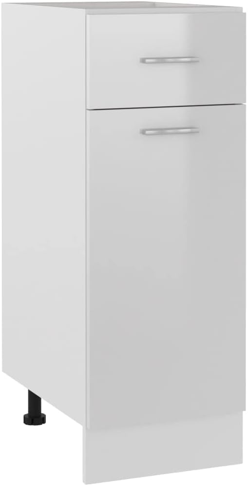 vidaXL Armoire à Micro-Ondes Placard Armoire de Rangement Meubles de Cuisine avec 4 Etagères Intérieur Maison Gris Béton 60x57x207 cm Aggloméré