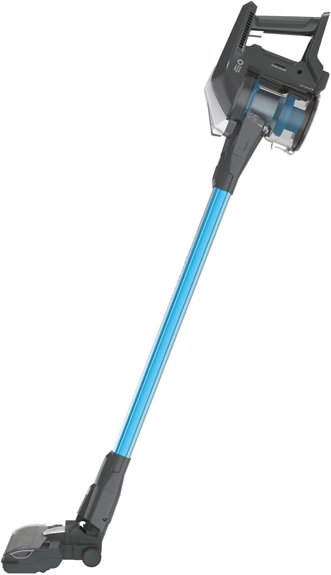 Hoover HF522STP Aspirateur Balai sans Fil Puissant, Grande Autonomie, Rangement Compact, Electrobrosse Anti-emmêlement LED, Turbobrosse Spéciale Animaux, Charge Rapide,Position Park&Go, Bleu Skyfall
