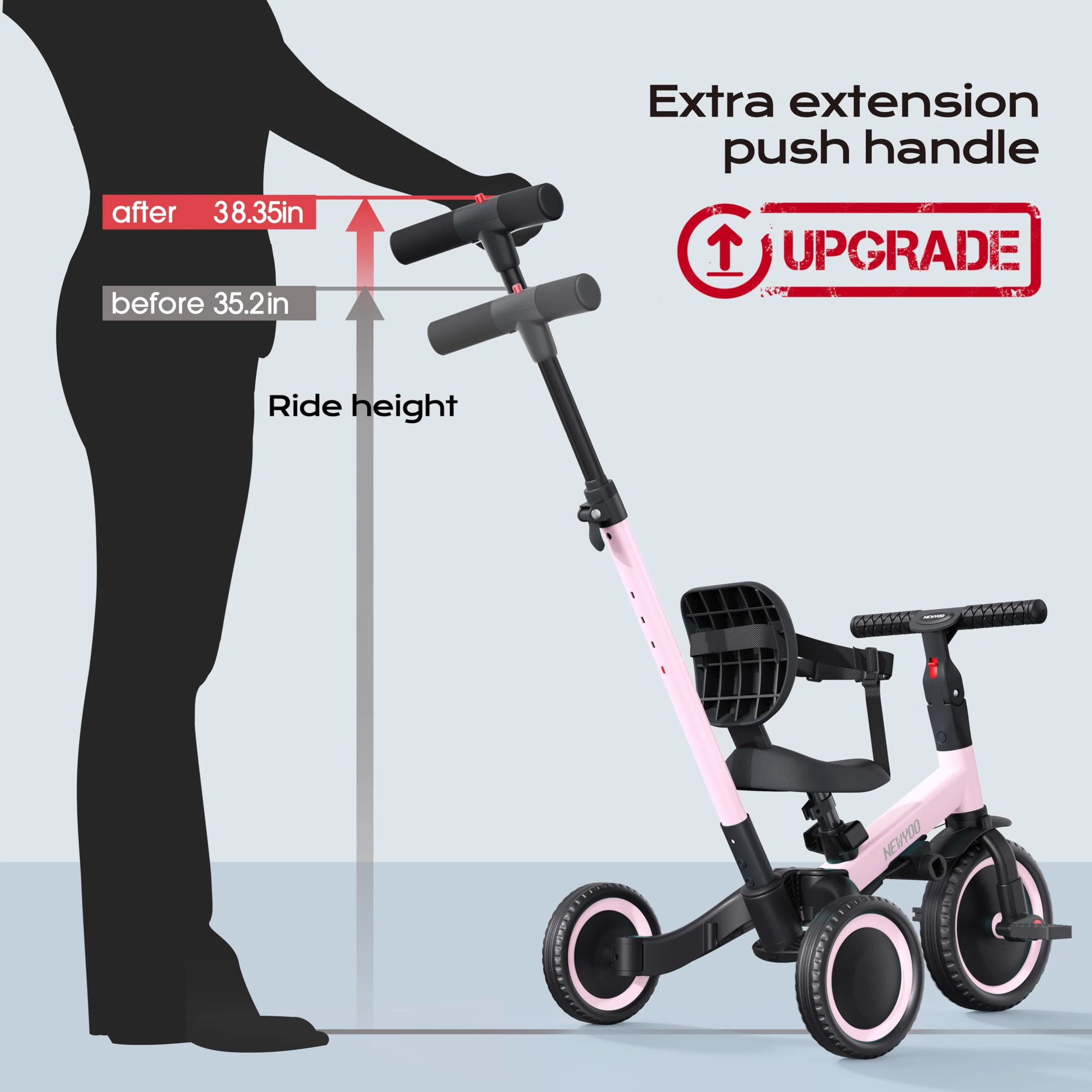 Newyoo Toddler Tricycle for 1-3 Year Old Boys & Girls