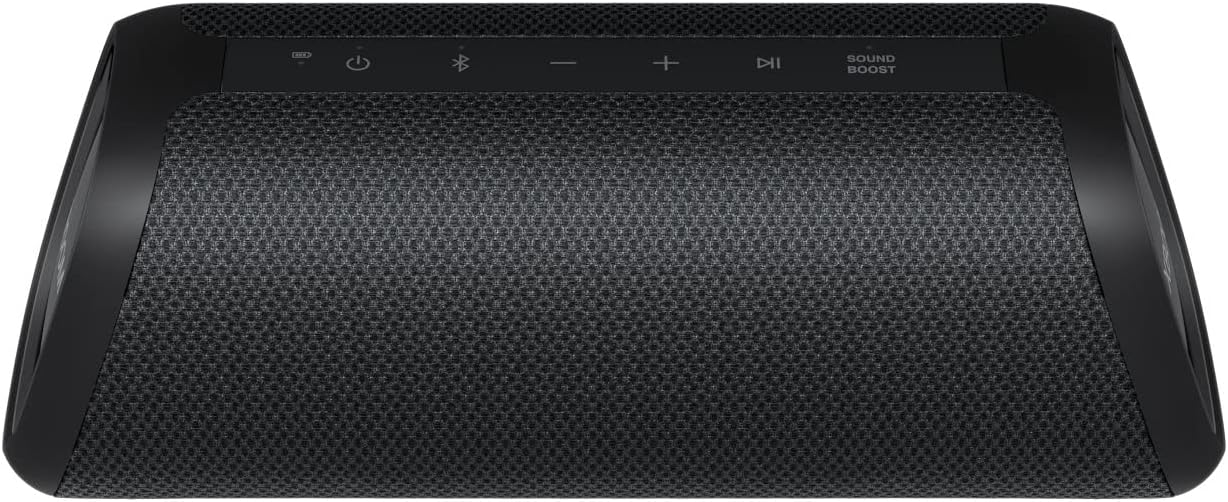 LG, Enceinte Bluetooth puissante, Portable, Enceinte Bluetooth Lumineuse, XBOOM 360°, Éclairage Personnalisable, Jusqu'à 24h d'autonomie, Enceinte Bluetooth Design, DXO2T