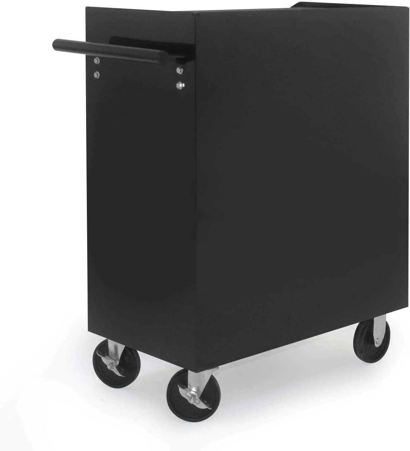 Chariot à outils 4 roulettes 2 avec frein en acier servante d atelier caisse à outils amovible 77,5 cm rouge noir 01_0000447