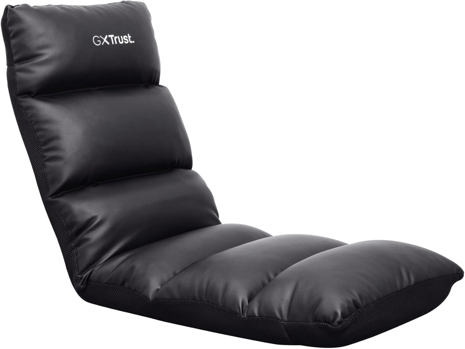 Trust Gaming GXT 718 Rayzee Chaise Gaming Pliable, Coussin De Sol pour Consoles, Appuie-tête et Dossier Réglables, Supporte Jusqu'à 125 kg, Fauteuil Gamer pour Jeux, Relax, Enfant, Lecture, Noir