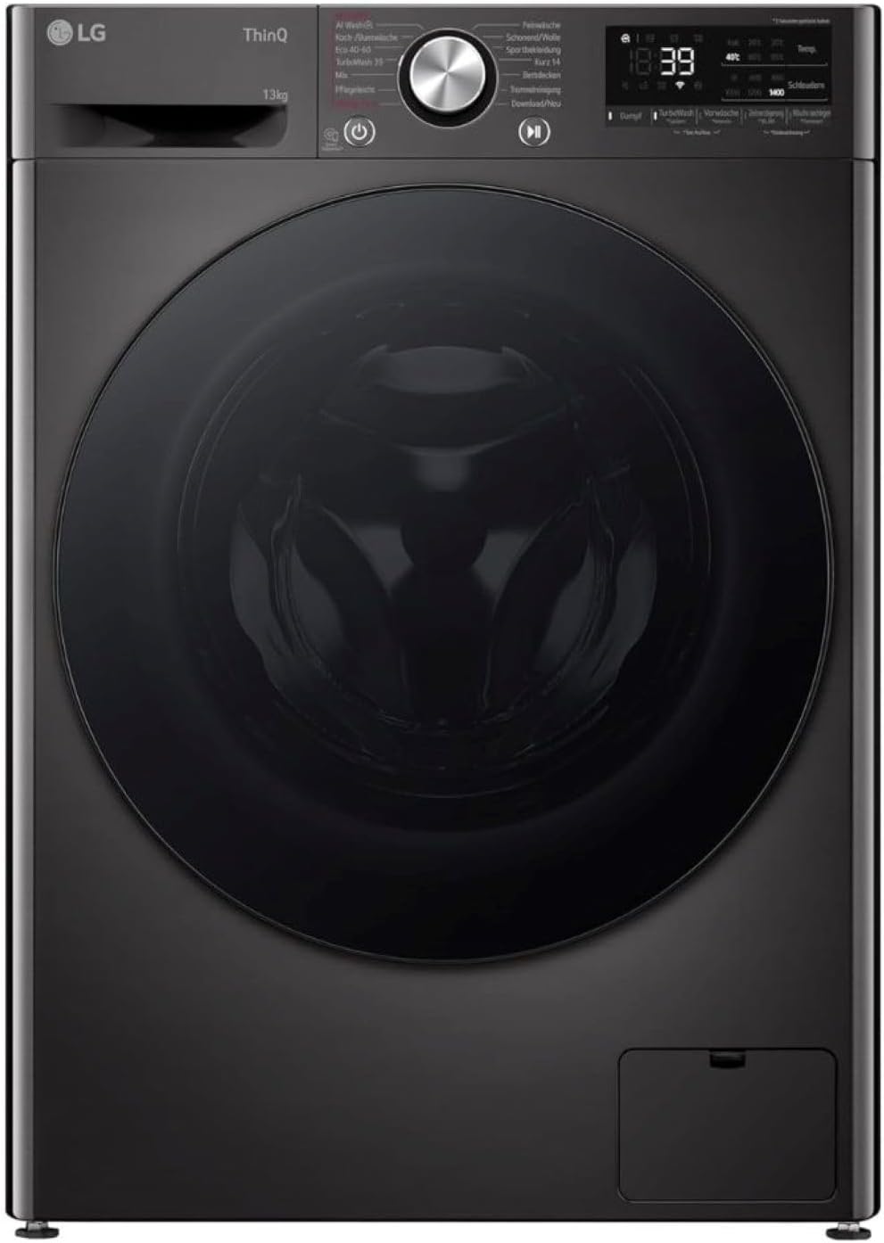 LG F4WV7080, Klasse A, Frontlader-Waschmaschine 8 kg, 1400 U/Min, AI Direct Drive, Wi-Fi, Tiefenreinigung mit Dampf, Groe Kapazitt, TRIPLE A, Auentür aus Sicherheitsglas, 62 x 60 x 85 cm  Wei