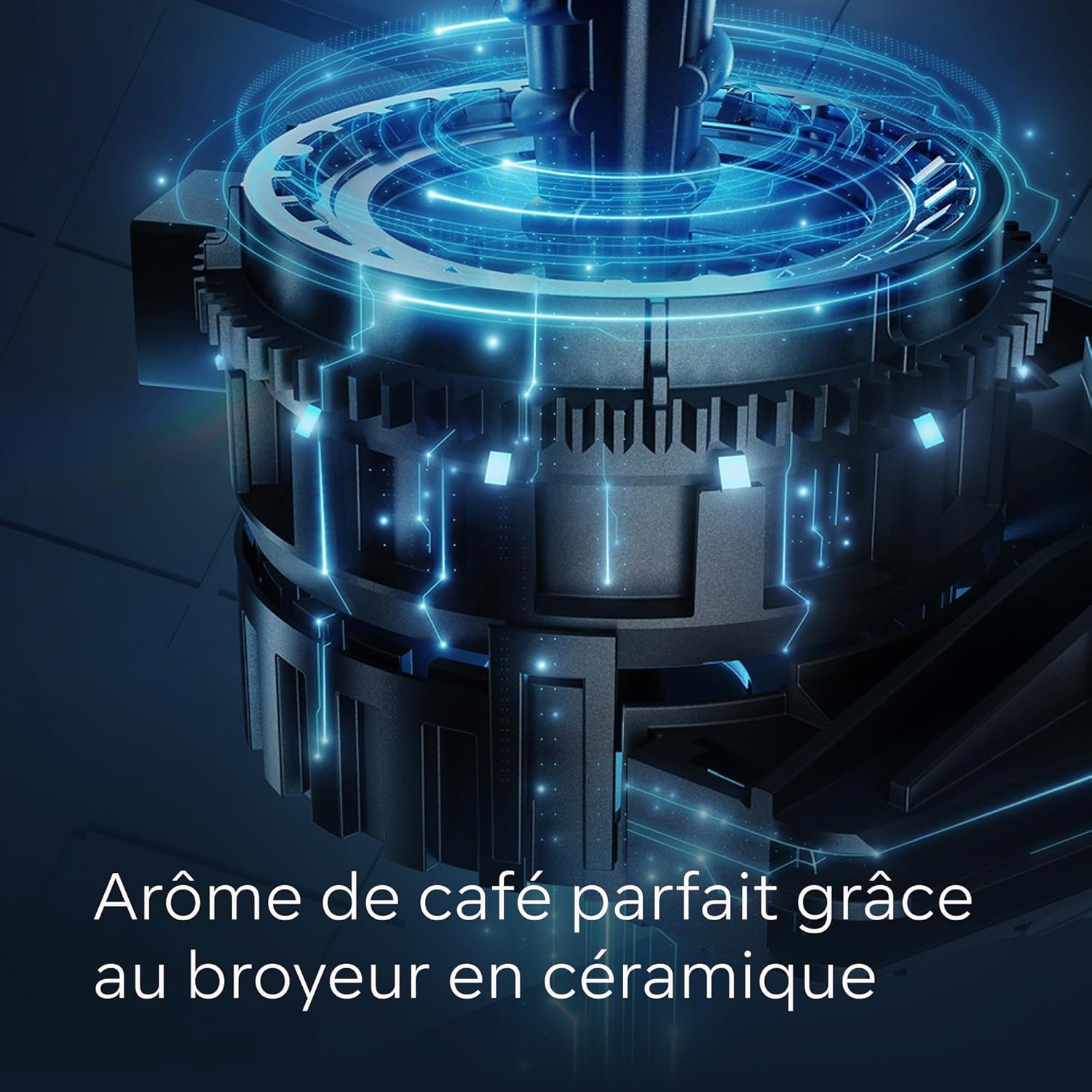 SIEMENS, machine à café tout automatique, EQ.500 integral, aromaDouble Shot, système autoMilk Clean, ceramDrive, affichage coffeeSelect, oneTouch DoubleCup, Noir saphir métallique, TQ505R09