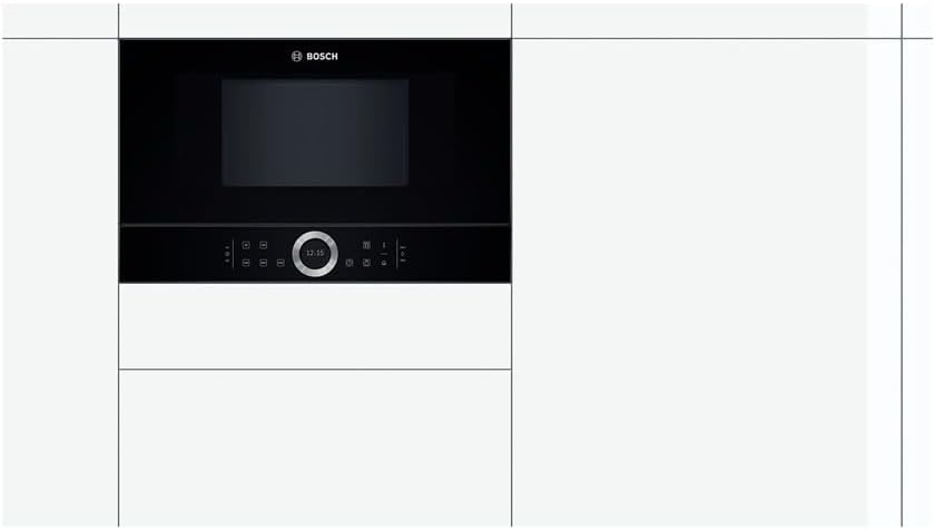 Bosch BFL634GS1 - Série 8 - Micro-ondes intégrable - 60 x 38 cm - 21 litres - Inox