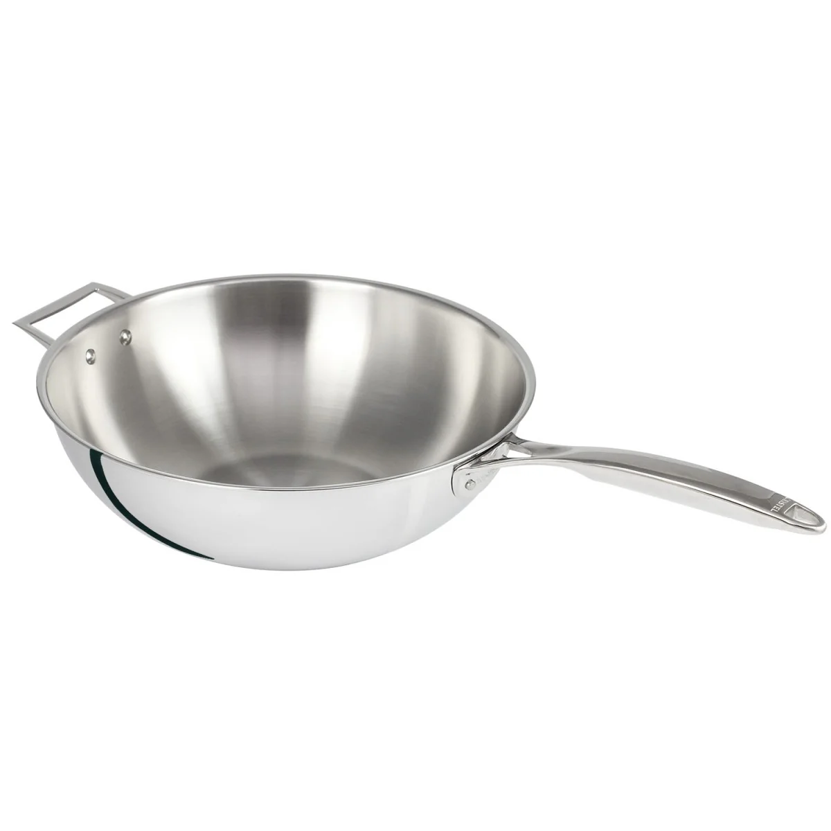 Wok inox Castel'Pro fixe 32cm Cristel