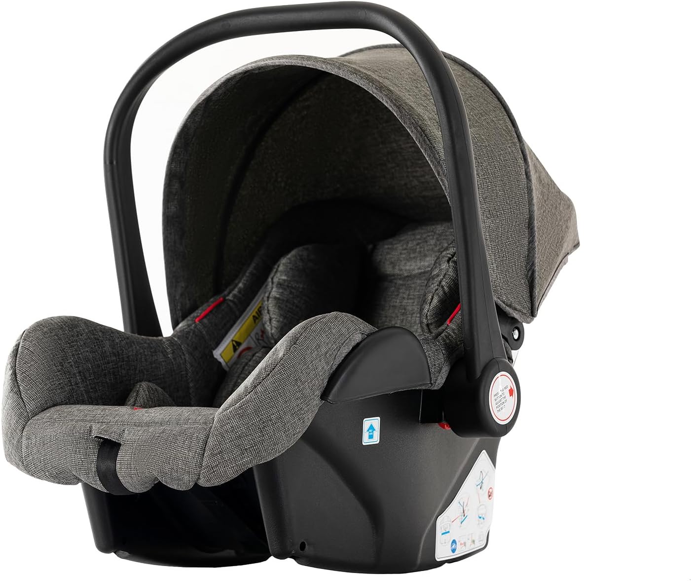 Magic ZC Poussette 3 en 1, Poussette Bebe avec Conception Portable Pliable en Un Clic, Pousette 3 en 1 avec Poussée Réversible Bidirectionnelle, Poussette Trio avec Accessoires (black gold 588)