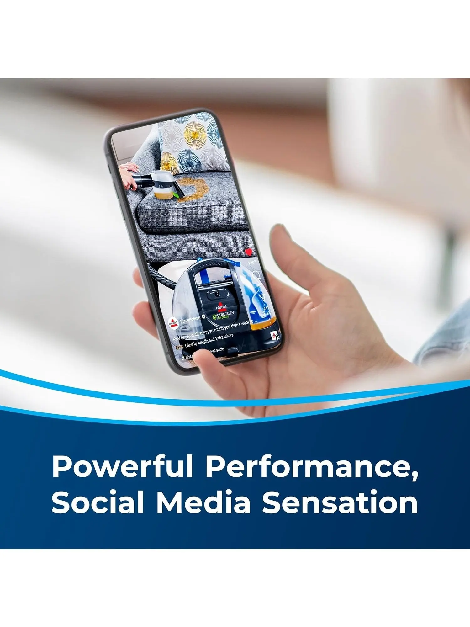 Bissell Little Green Pet Deluxe Portable Carpet Cleaner and Car/Auto Detailer, 3353, Gray/Blue