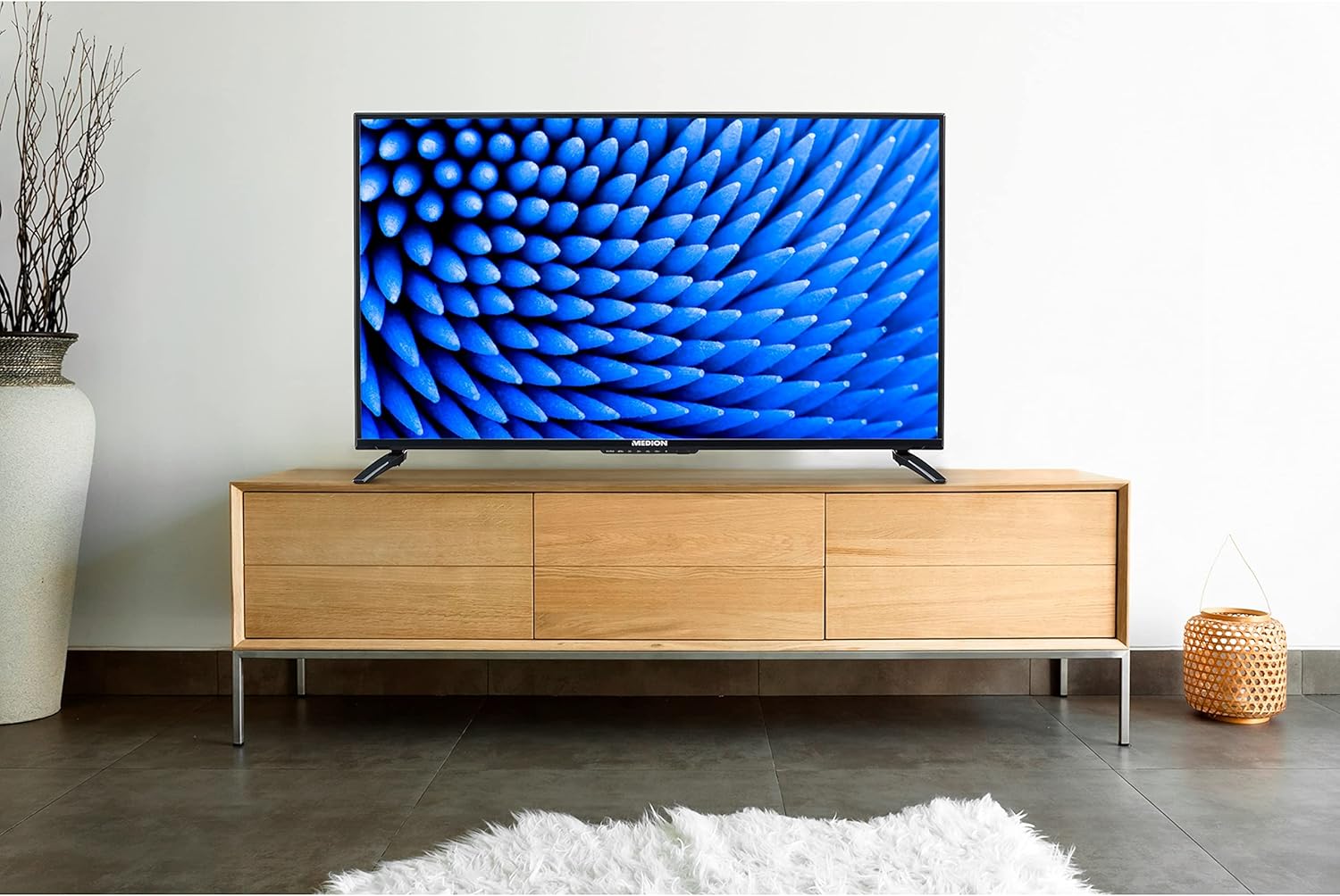 MEDION E14080 (MD 30224) Téléviseur Full HD 100,3 cm (40 Pouces) (Lecteur DVD intégré, récepteur Triple Tuner DVB-T2 DVB-C DVB-S2, 2 x HDMI, VGA, USB, Mediaplayer, CI+)