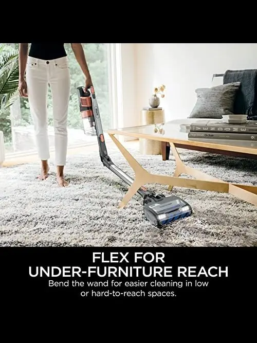 Shark IZ662H Cordless Vertex Pro Lightweight Cordless Stick Vacuum with DuoClean PowerFins, Red