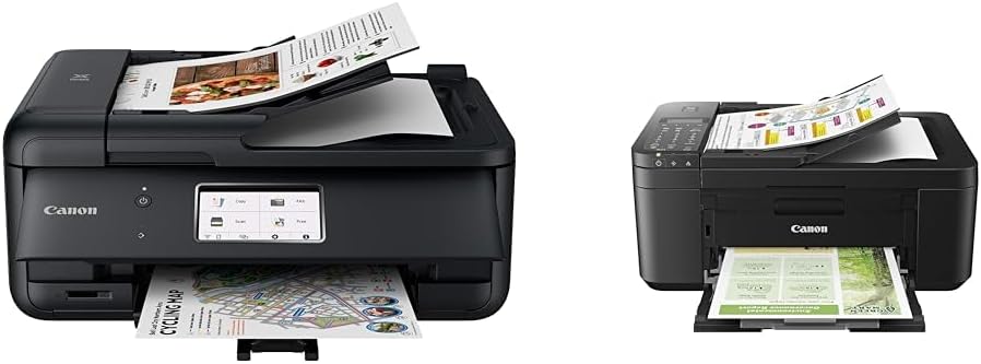 Canon PIXMA TR8620a - All-in-One Printer Home Office|Copier|Scanner|Fax|Auto Document Feeder | Photo, Document | Airprint (R), Android, Black, Works with Alexa