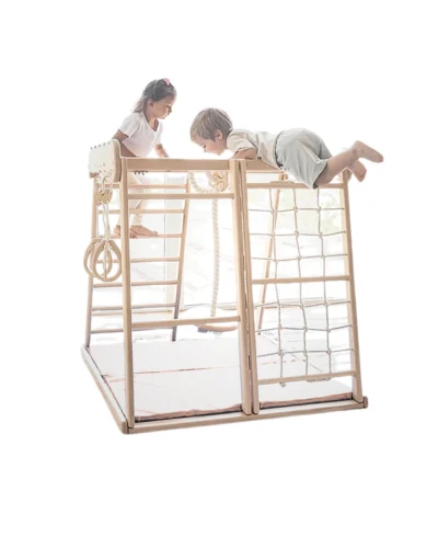 Aire de jeux Intérieur enfant | Jeu Montessori en bois pour Enfants | Escalade 1 an à 5 ans