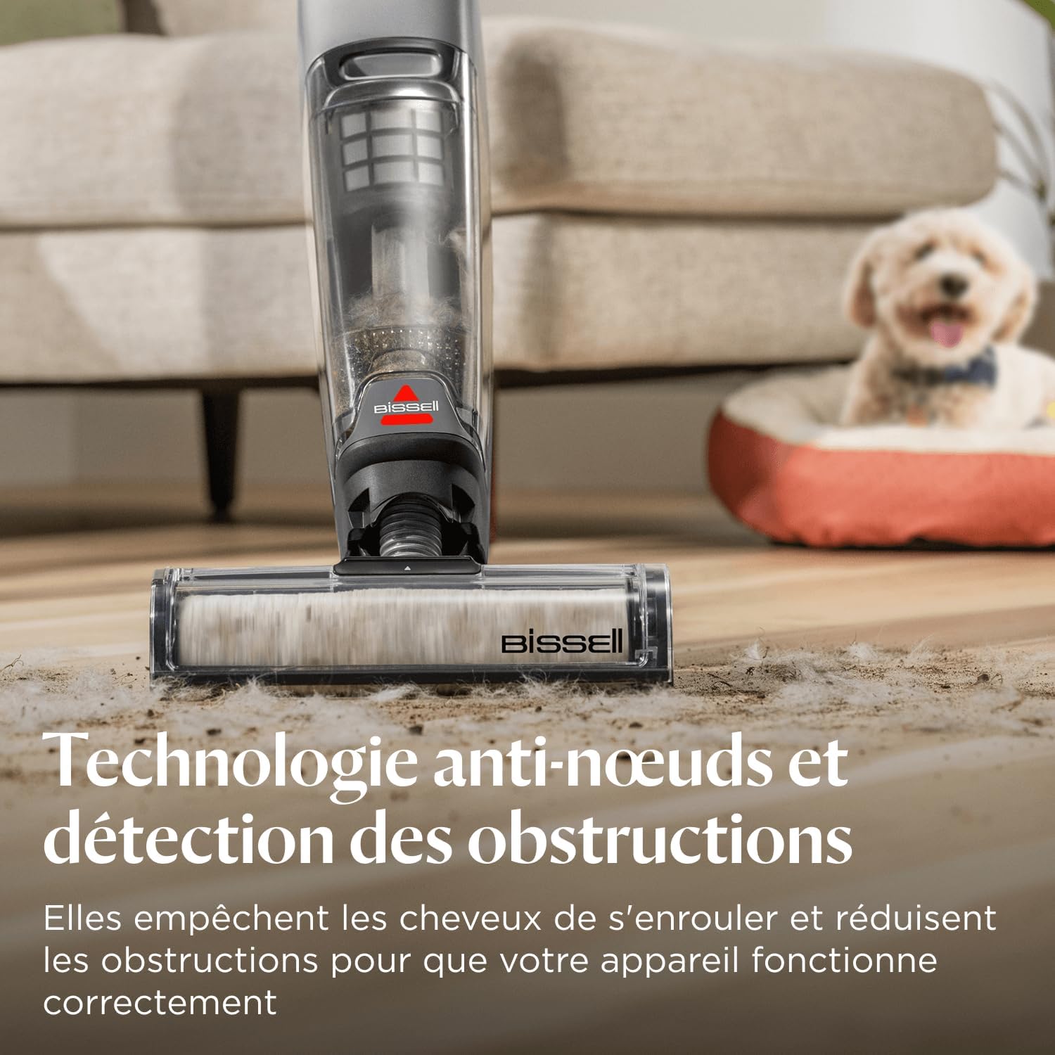 Bissell CrossWave OmniForce, Aspirateur Balai Laveur sans Fil, Aspire & Lave en Même Temps ou Mode Aspiration Uniquement, Nettoyeur Puissant, Nettoyeur a Eau pour Multi-Surfaces, 240m², 3912N