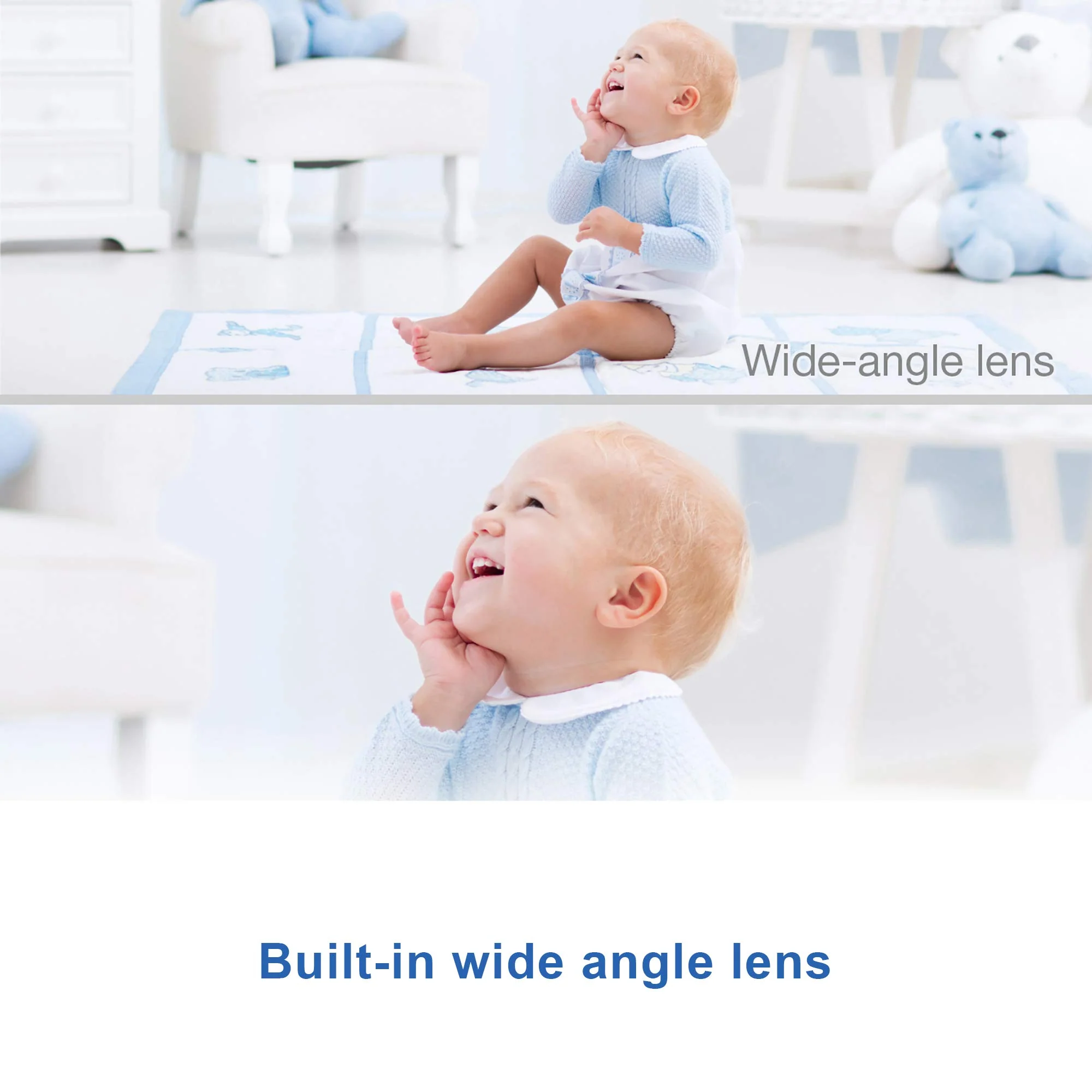 VTech Smart WiFi Baby Monitor, 5-inch 720p Display, 1080p Camera