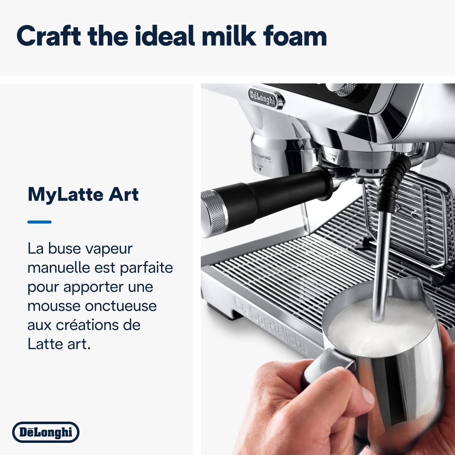 De'Longhi Specialista Prestigio EC9355.M Machine à café, expresso et cappuccino avec pompe, en grains Métallique