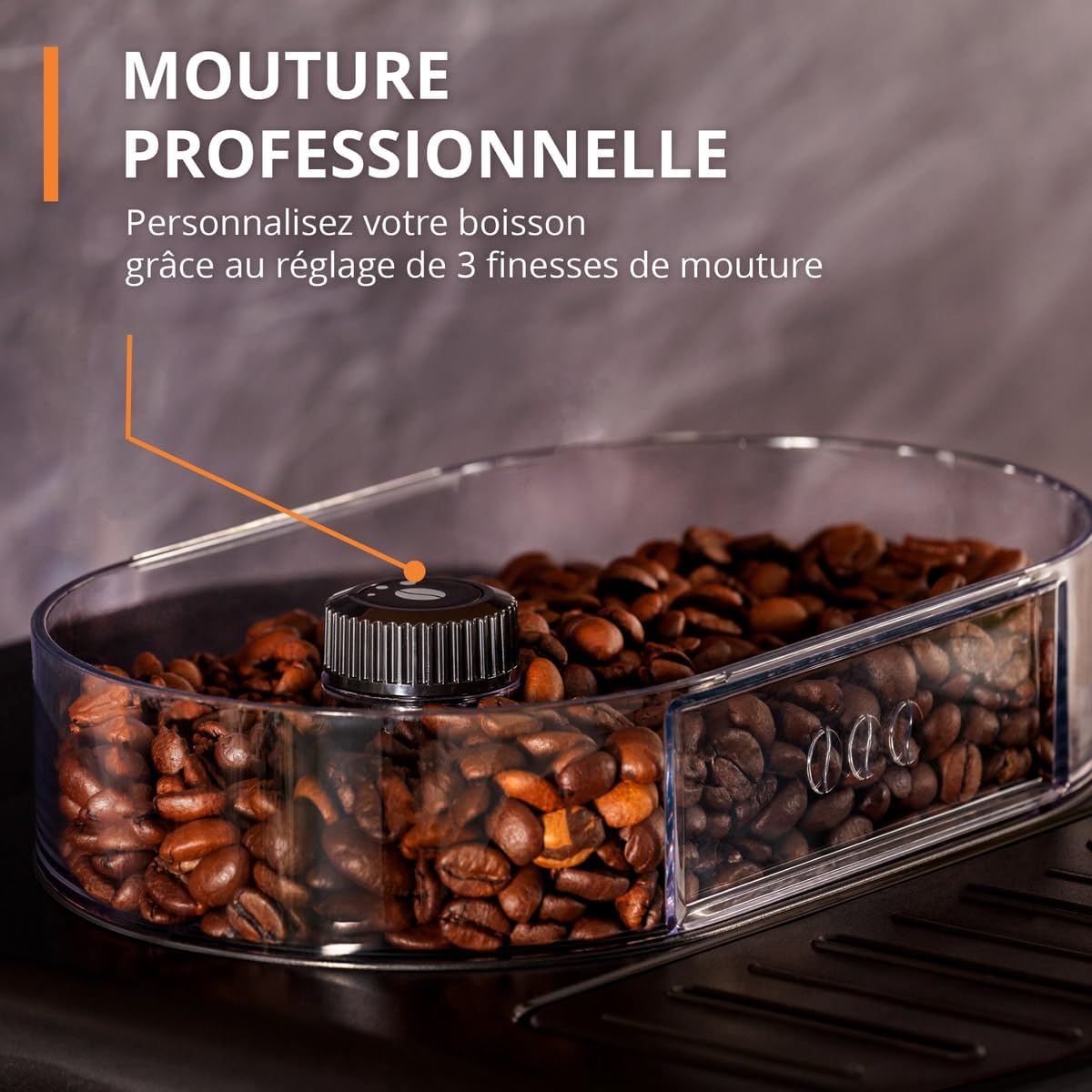 Krups Machine à café grain, 2 expressos simultanés, Ecran LCD, Cafetière espresso compacte, Nettoyage automatique, Buse vapeur pour Cappuccino, Essential noire YY8135FD, Noir