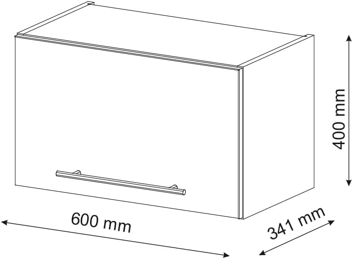 Vicco Meuble pour Four Fame-Line, Blanc Haute Brillance/Blanc, 60 cm avec étagères Ouvertes