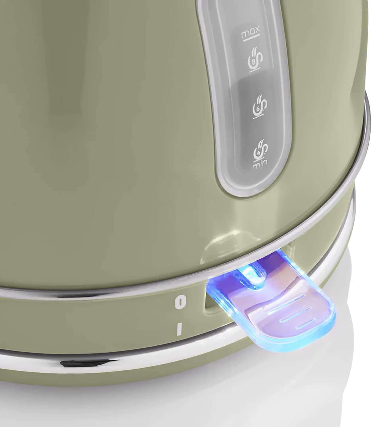 Swan Retro Ensemble Petit-Déjeuner, Bouilloire 1,8 L, Grille-Pain 2 Tranches à Fente Large, Micro-Ondes Numérique 20L, 6 Niveaux de Puissance, Minuteur, Porte Miroir, Design Vintage, Vert