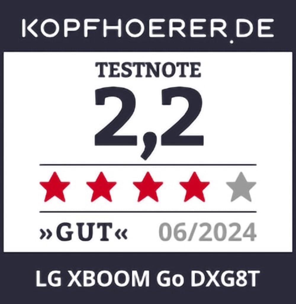 LG, Enceinte Bluetooth puissante, Portable, Enceinte Bluetooth Lumineuse, XBOOM 360°, Éclairage Personnalisable, Jusqu'à 24h d'autonomie, Enceinte Bluetooth Design, DXO2T
