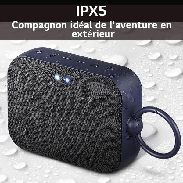 LG, Enceinte Bluetooth puissante, Portable, Enceinte Bluetooth Lumineuse, XBOOM 360°, Éclairage Personnalisable, Jusqu'à 24h d'autonomie, Enceinte Bluetooth Design, DXO2T