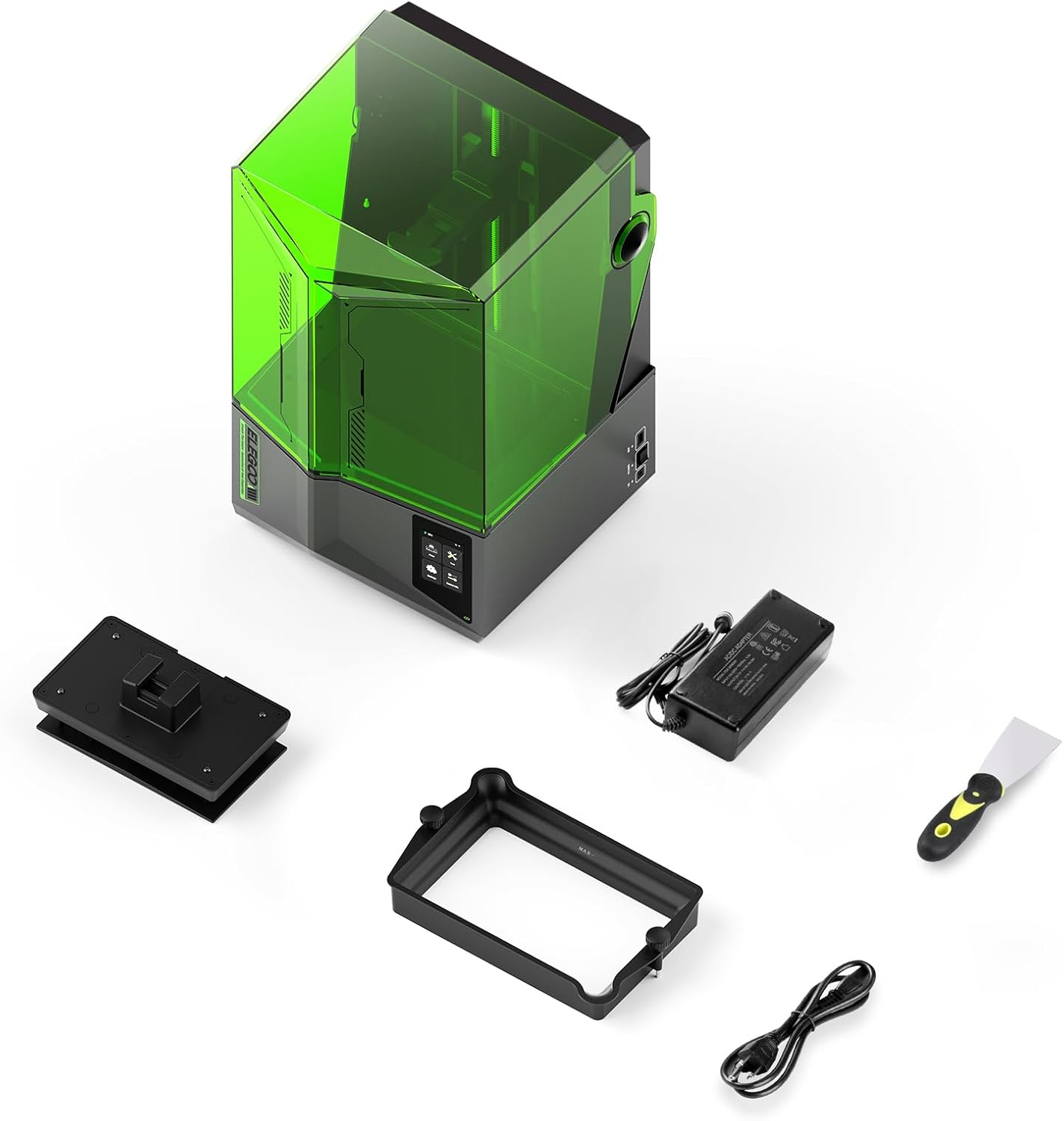 ELEGOO Saturn 4 Ultra Imprimante 3D Résine, LCD Mono 12K de 10 Pouces, Haute Vitesse de 150 mm/h, Nivellement Automatique et Intelligente, Transfert WiFi, Taille d'impression 218,88x122,88x220 mm³