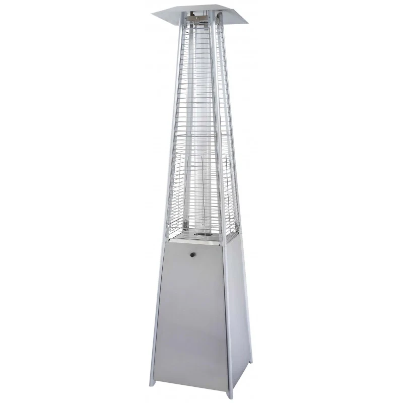Chauffage extérieur gaz - Pyramide - Silver- 13 kW - Housse de protection Favex