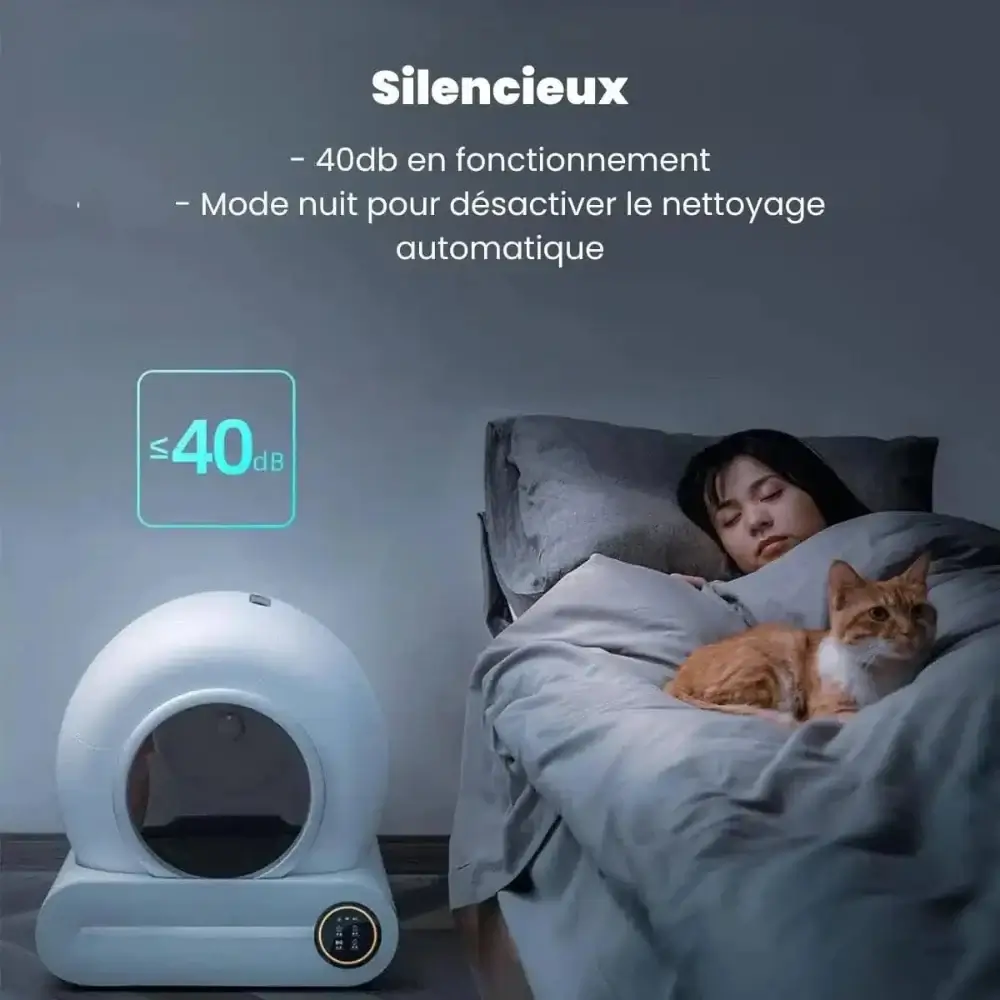 Litière autonettoyante - Pratique et sans odeur