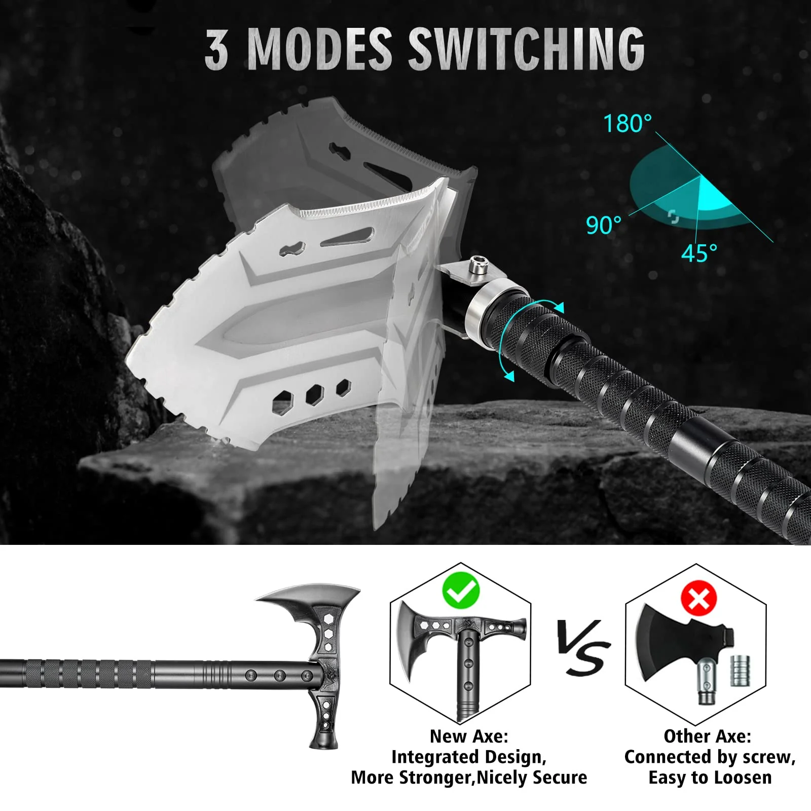 HUZSV Camping Shovel Axe Outdoor Survival Shovel Set