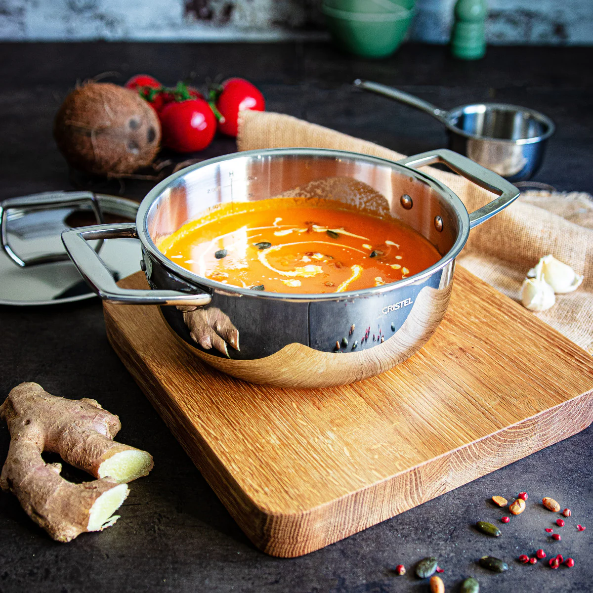 Faitout inox Castel'Pro 18cm Cristel