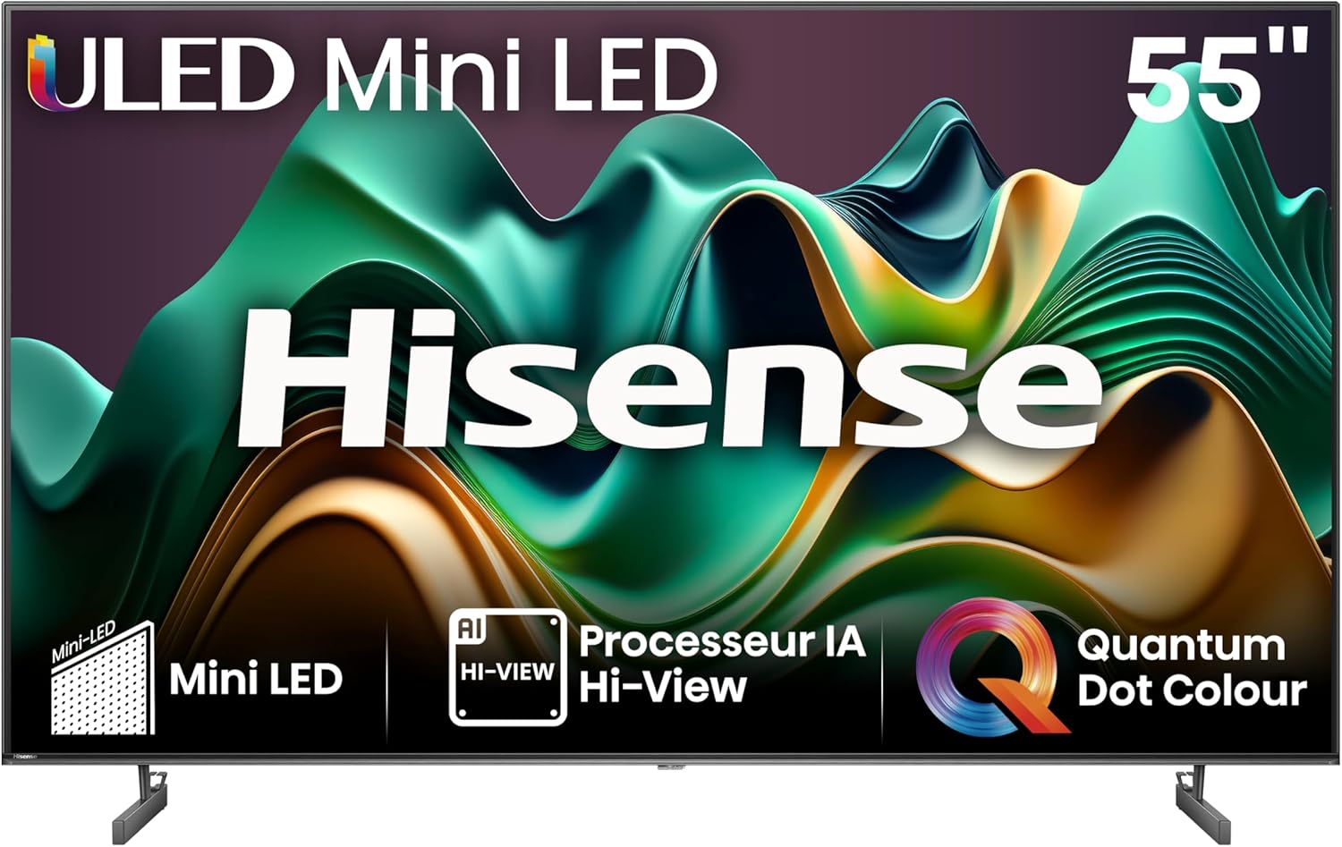 Hisense Smart TV 43 Pouces 43A6N 4K UHD, Dolby Vision, HDR, VIDAA avec Youtube, Netflix, Disney+, Canal +