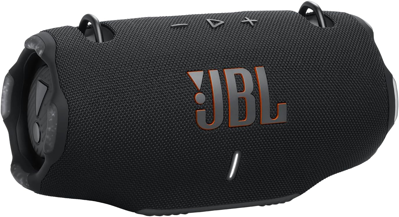 JBL Xtreme 4, Enceinte portable Bluetooth avec son JBL Pro, jusqu'à 24h d'autonomie, Recharge rapide, Étanche indice IP67, bandoulière incluse, bleu, Prise européenne (Type C)