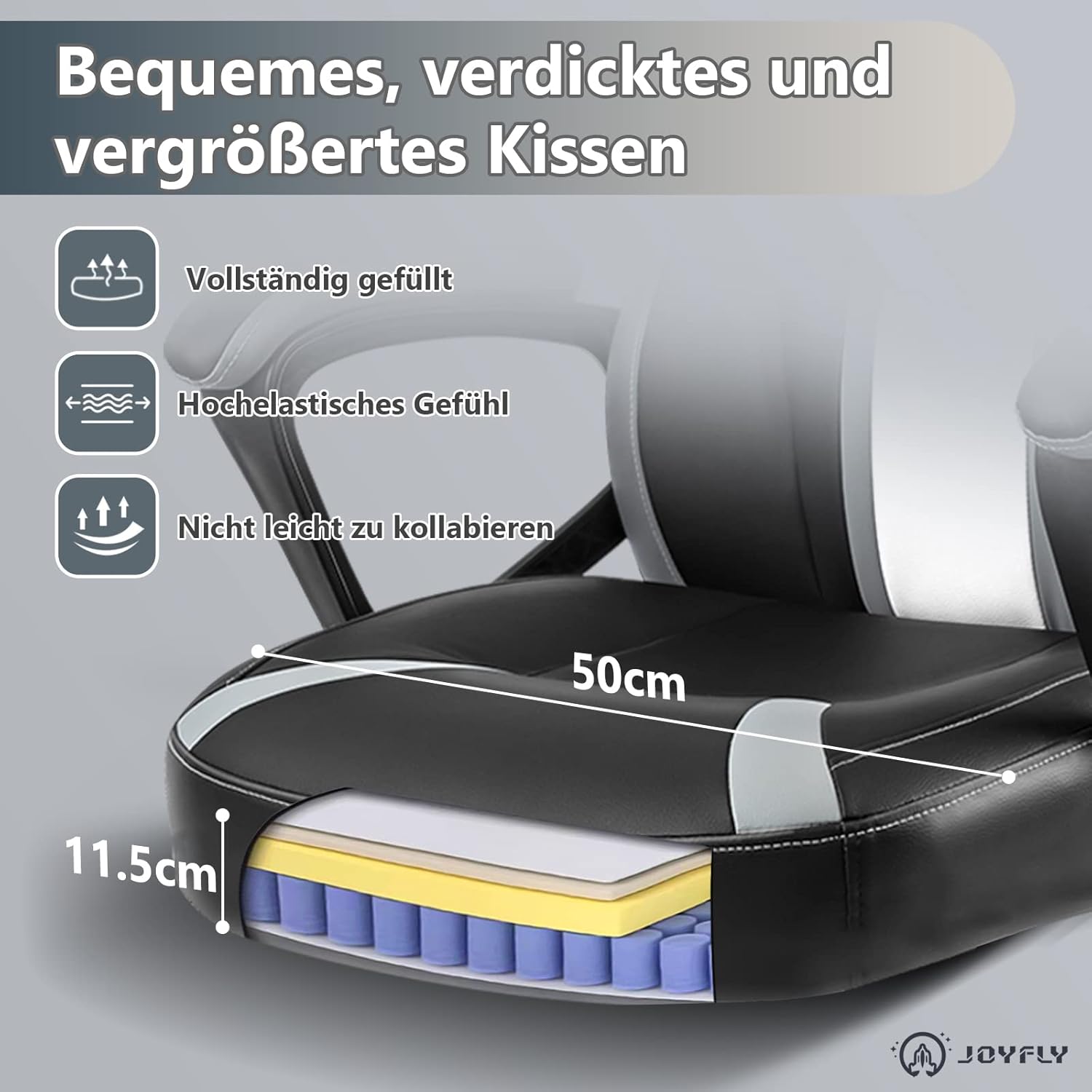 JOYFLY Chaise de Jeu Rose Ergonomique Kawaii Fauteuil Gaming avec Rabbit Ear Chaise de Bureau d'ordinateur Schreibtischstuhl avec Support Lombaire Filles(Rose)