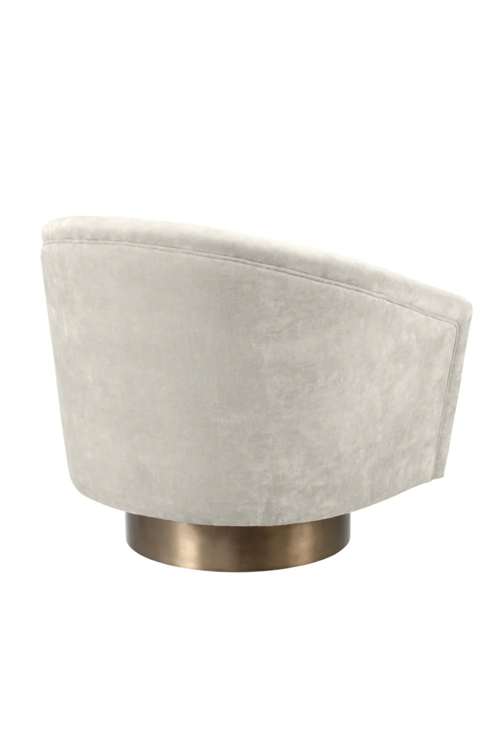 Fauteuil pivotant velours beige | Eichholtz Catene