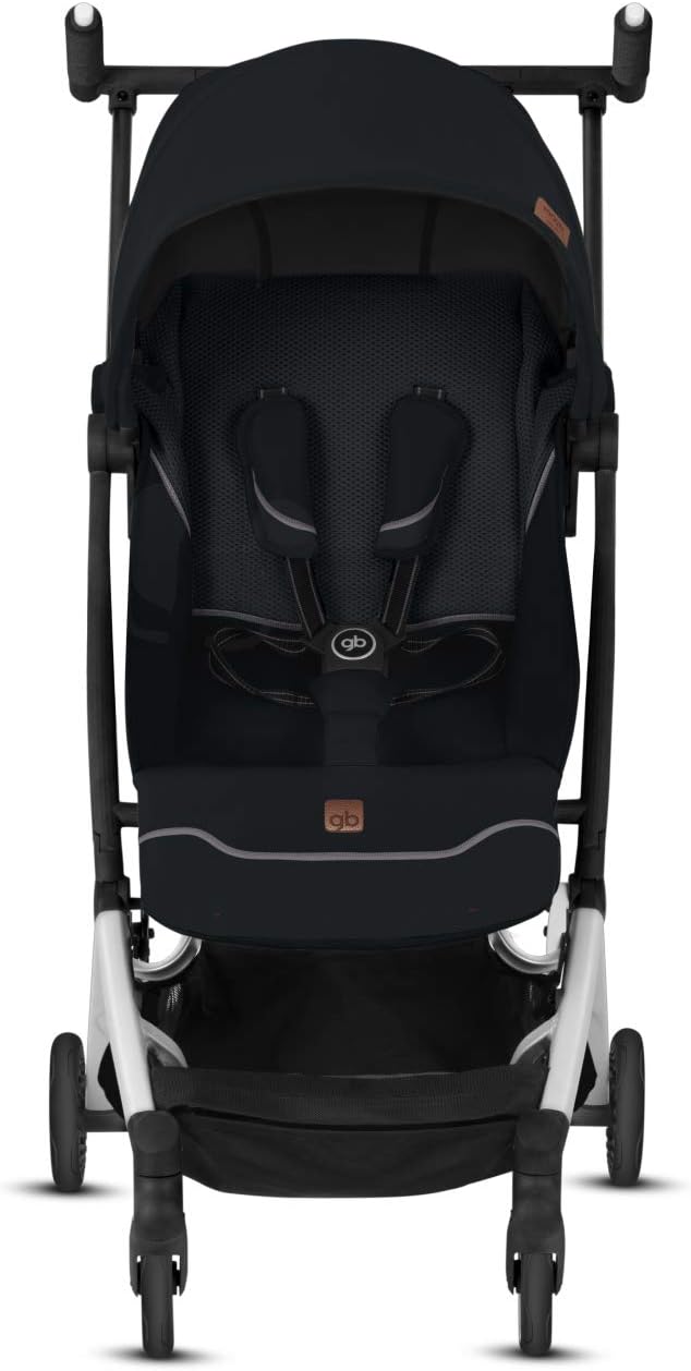 gb Gold Poussette Pockit+ All Terrain, Ultra-compacte, De 6 mois jusqu'à 22 kg (4 ans env.), Velvet Black